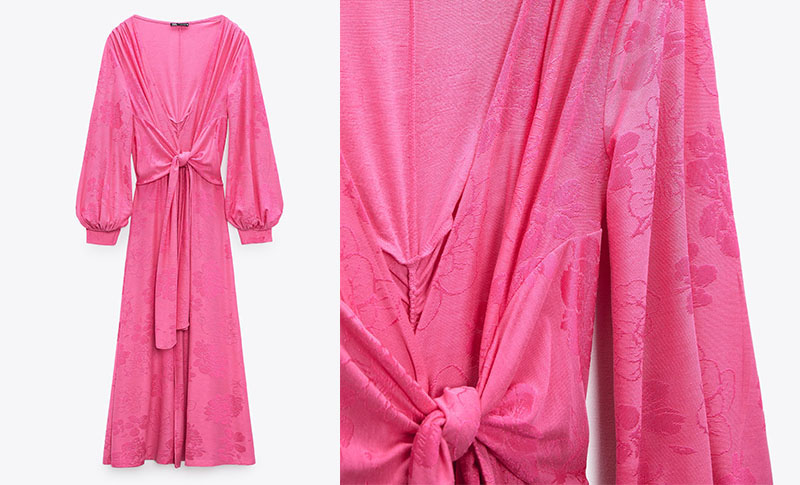 Zara ružičasta haljina 1