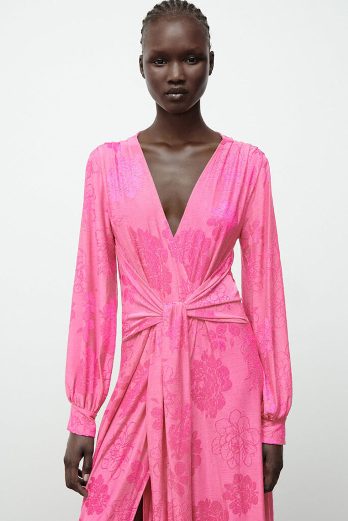 Zara ružičasta haljina 2
