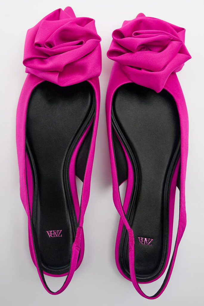 Zara ravne cipele s cvjetnim_detaljem u boji fuksije 4