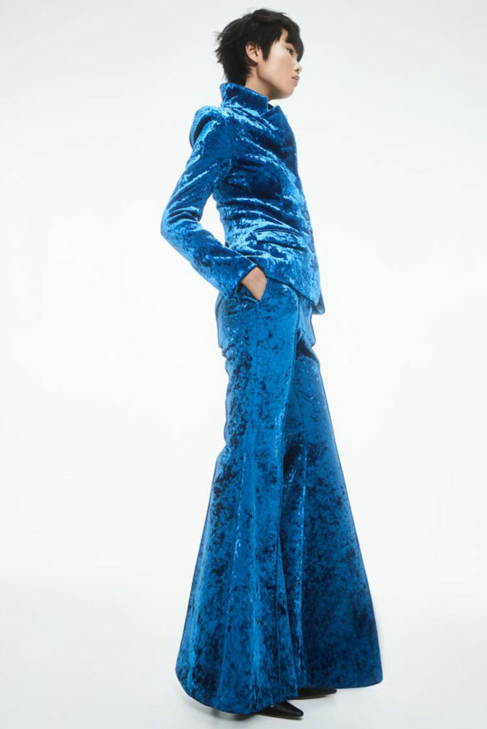 Baršunasto odijelo u kobalt plavoj boji 1