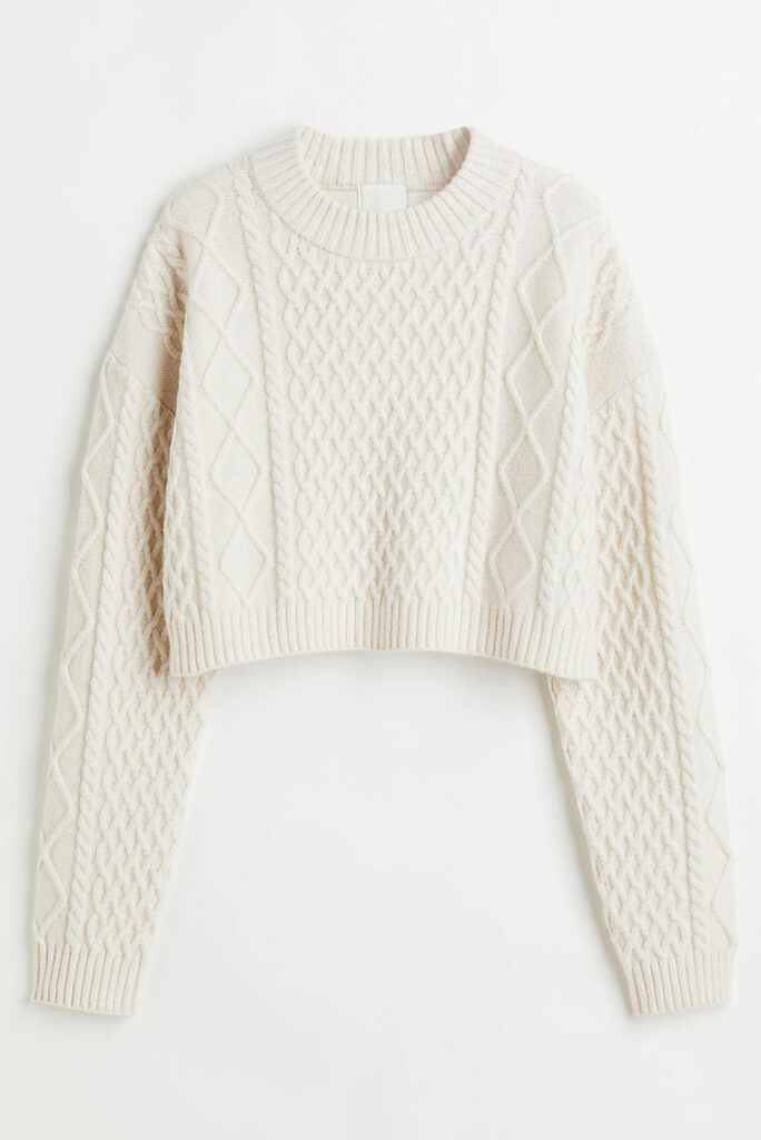 H&M pleteni pulover 