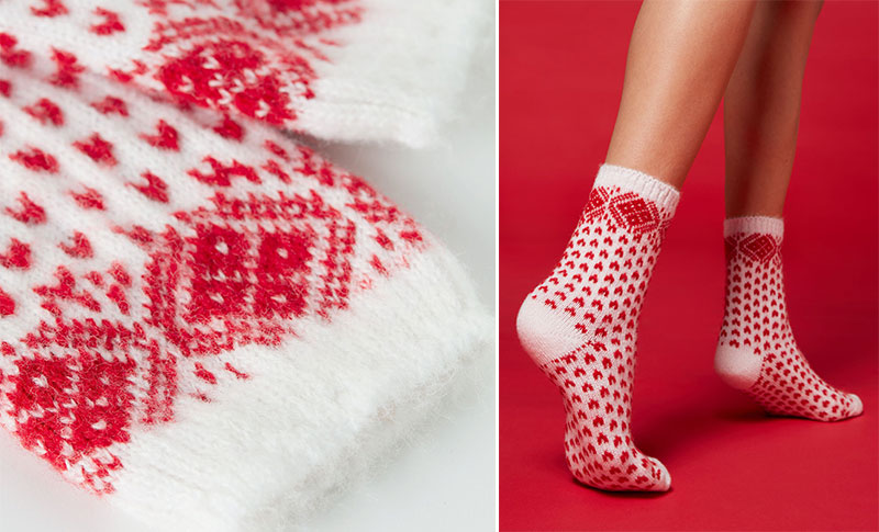  Calzedonia meke čarape s božićnim uzorkom 1