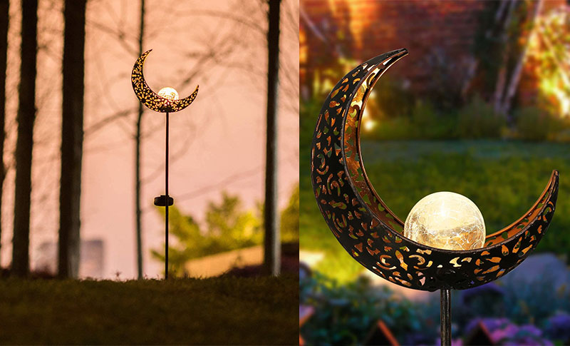 Vrtna svjetiljka u obliku polumjeseca