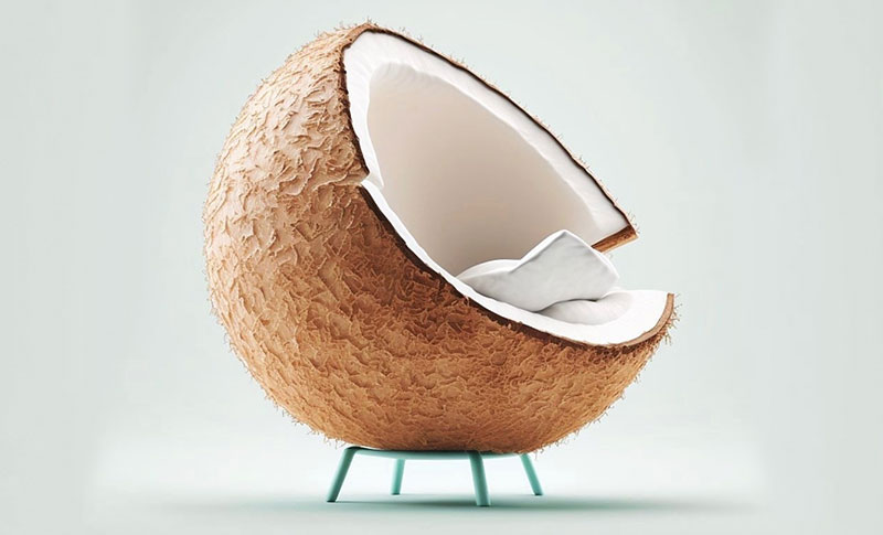 Fotelja u obliku kokosa 4