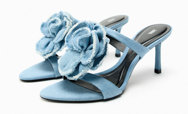 Zara traper sandale s cvjetnim detaljem 3