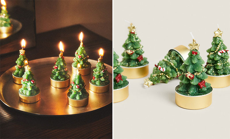 Zara HOME svijeće u obliku božićnog drvca 1
