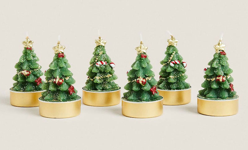 Zara HOME svijeće u obliku božićnog drvca 2