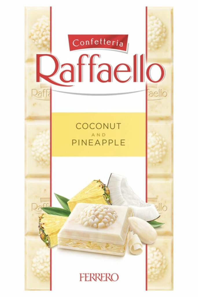 Raffaello bijela čokolada s ananasom 2
